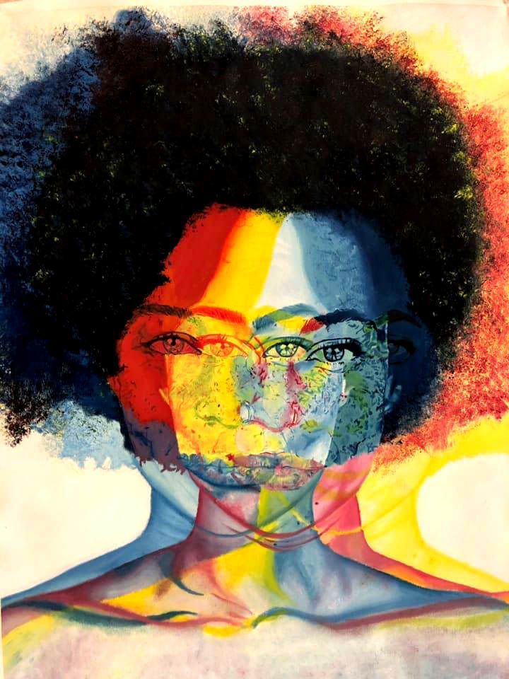 Portrait in primary colors